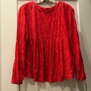 Free People Tops - Free people prairie peasant blouse | red | small Free People Tops - Free people prairie peasant blouse | red | small